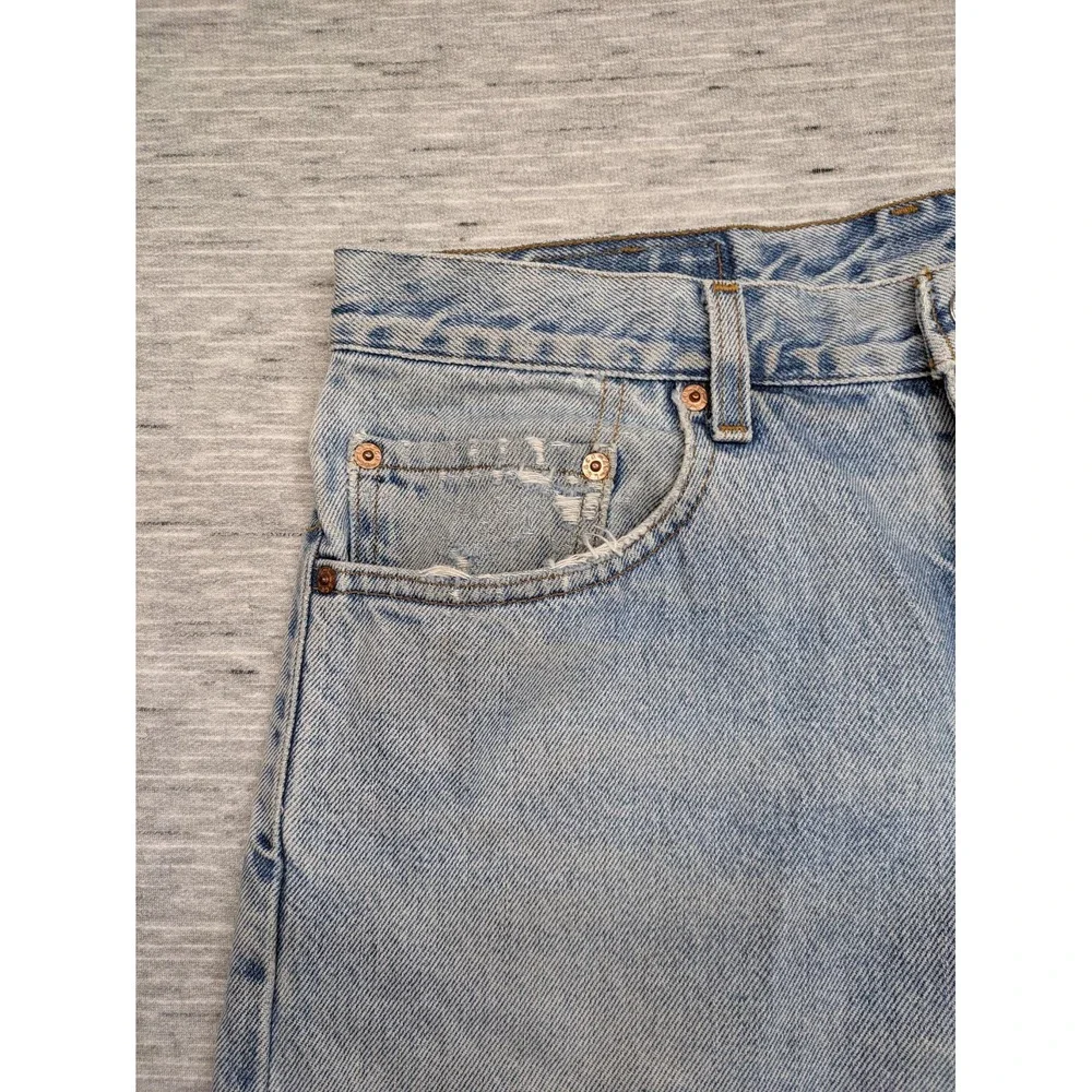 VTG Levis 505 Jeans Mens‎ 33x32 Blue Straight Leg Regular USA 90s Thrashed Read